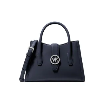 MICHAEL KORS MK Gabby Polyester One Shoulder Handbag, Leather Crossbody Bag Women's Marine Blue