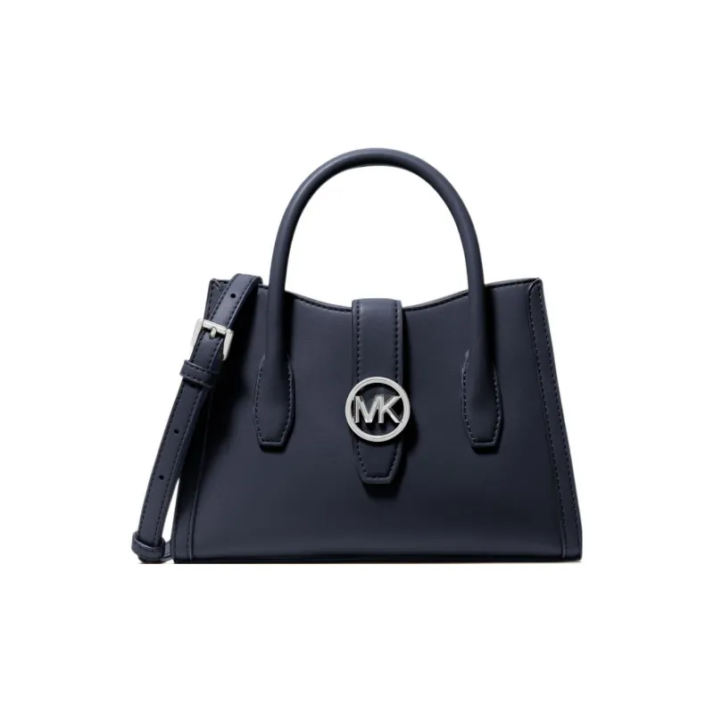 MICHAEL KORS MK Gabby Polyester One Shoulder Handbag, Leather Crossbody Bag Women's Marine Blue-0