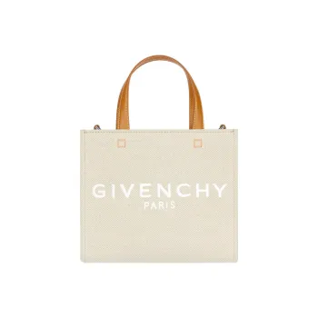 GIVENCHY Cotton Canvas Tote Bag Shopping Bag Canvas Bag Handbags Mini Women's Natural Beige