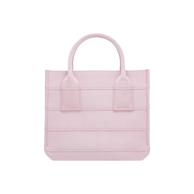FERRAGAMO Fabric Tote Bag Shopping Bag Handbag Small Size Women's Light Pink Red-2