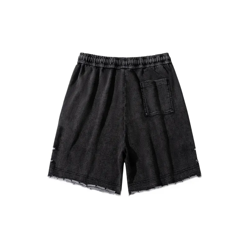 BEENTRILL Denim Shorts Unisex Black-1