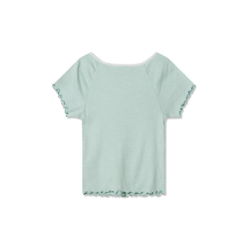 Levis T-Shirts Women's Light Green-1