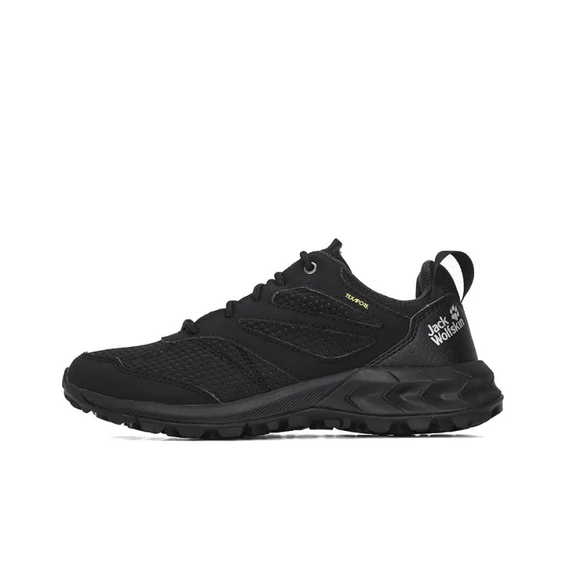 Jack Wolfskin Woodland Texapore Low Cushioning Anti-Slip And Wear-Resistant Low-Top Outdoor Shoes Women's Black-0