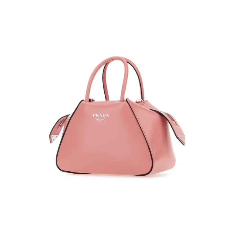 PRADA Leather One Shoulder Handbags Women's Pink-1