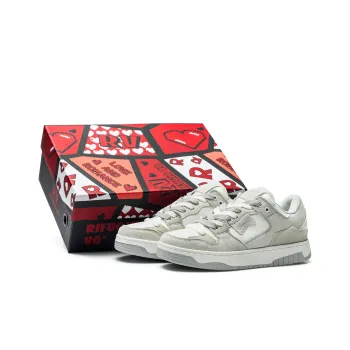 RIFUGIO VO' Low Top Stylish Skateboarding Shoes Unisex Vintage White Box