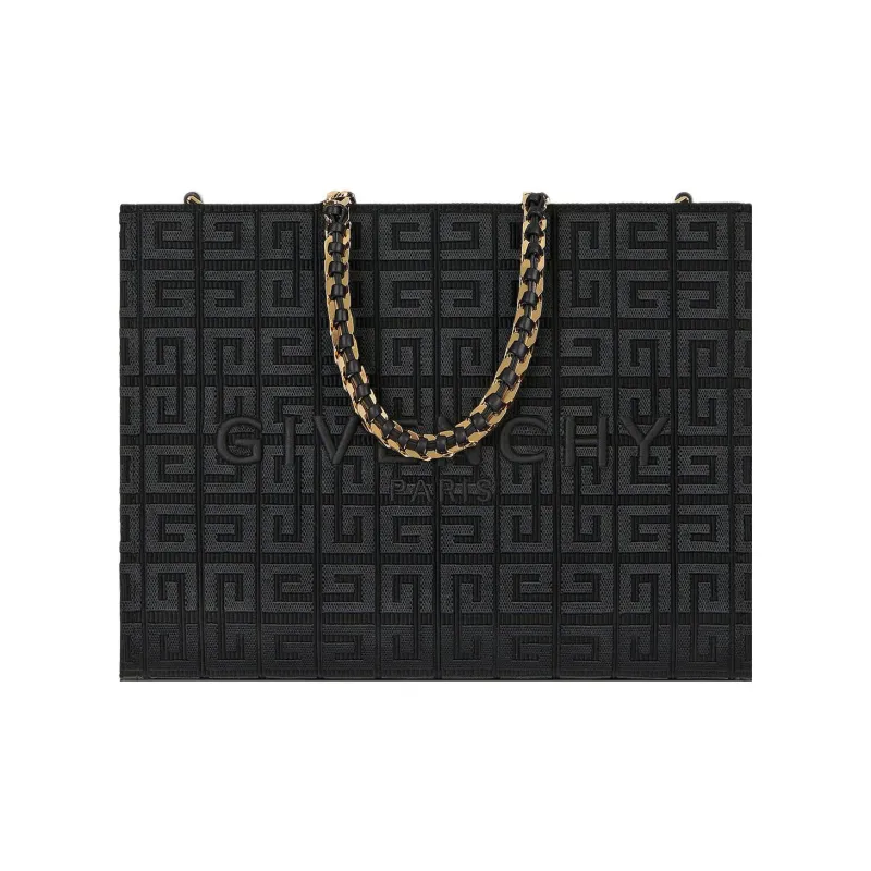 Givenchy Washable Canvas Tote Bag, Shopping Bag, Crossbody Bag, One Shoulder Handbag Trumpets Women's Black-0
