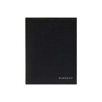 GIVENCHY 4G Calfskin Card Holder Men's Black