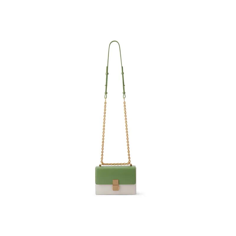 CHARLES&KEITH PU Charles & Keith Bag, Small Square Bag, Shoulder Bag Trumpets Women's Sand/Green/Black-4