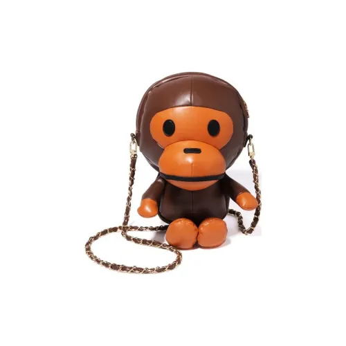 A BATHING APE Synthetic Leather Crossbody Bag Regular Women's Brown