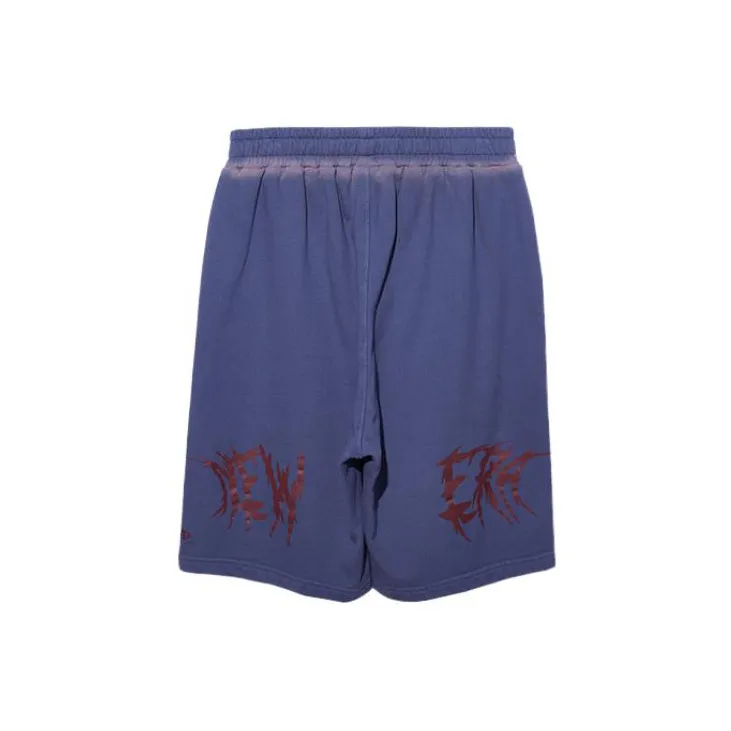 New Era Casual Shorts Women's Gray Blue-1