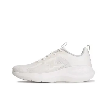 XTEP Cushioning Anti Slip And Wear Resistant Low Top Running Shoes Women's Sail White