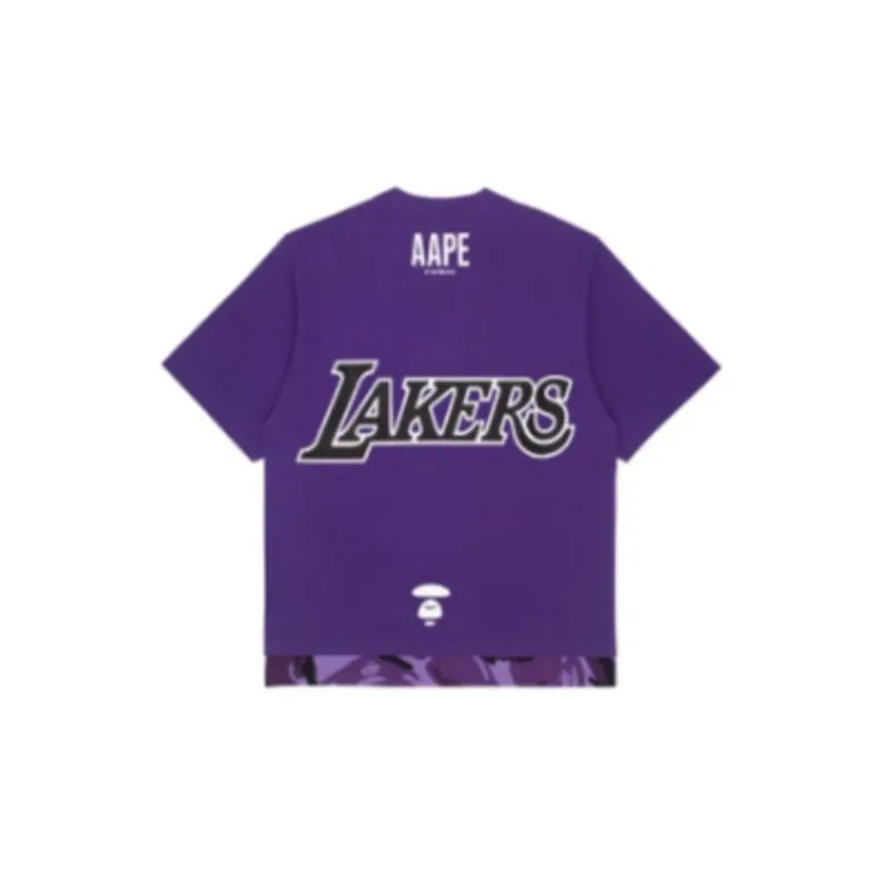 Bape X Nba Style Ape Face Phoenix Suns Basketball Tee-7