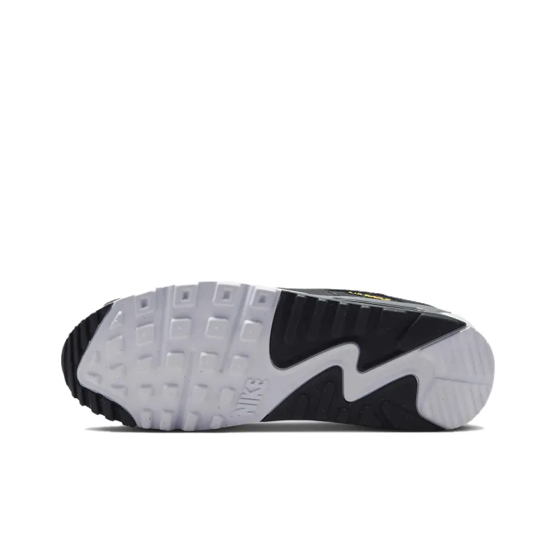 Nike Air Max 90 Spray Paint Swoosh Black University Gold-5