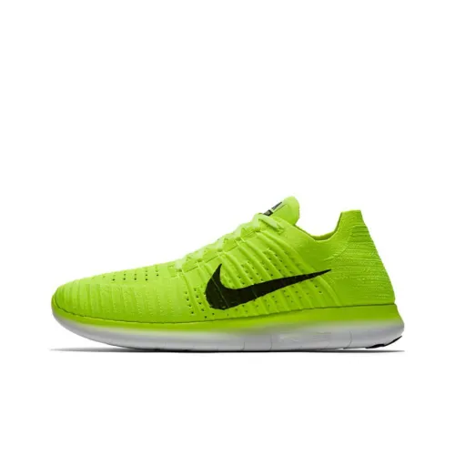 Nike Free RN Running Shoes Men Mid-Top Green/White