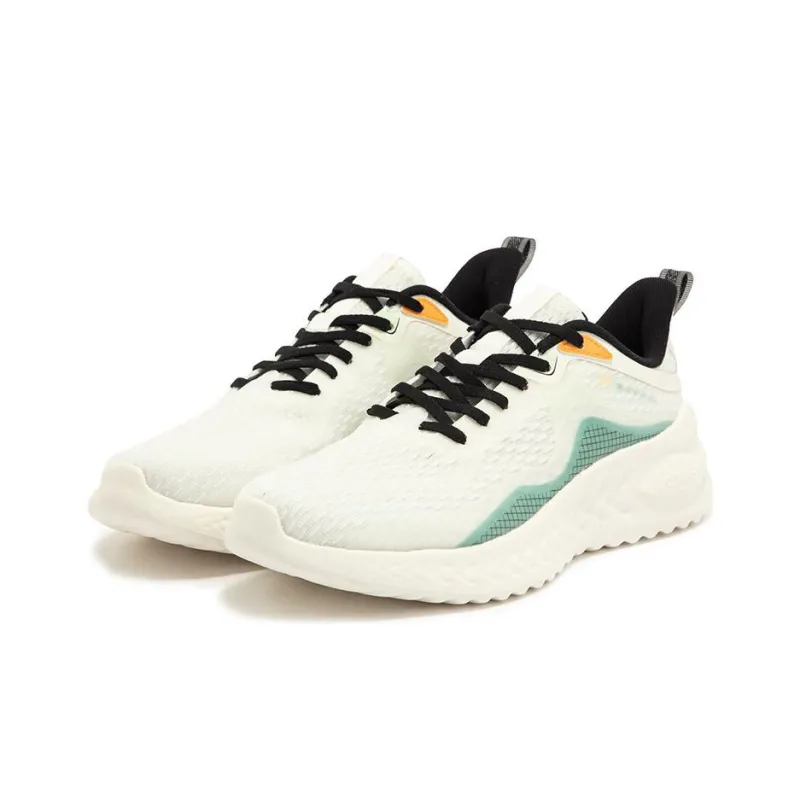 361° Slip Resistant, Abrasion Resistant, Breathable Low Top Running Shoes Men's White Black Cyan-2