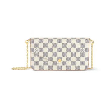 LOUIS VUITTON Pochette Felicie Coated Canvas With Cow Leather 3 in 1 Crossbody Bag, Shoulder Bag Women's