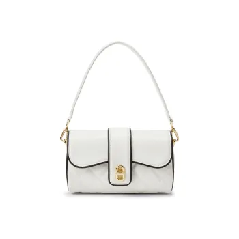 CHARLES&KEITH Leather PU Leather Small Ck Shoulder Bag Small Size Women's Black/White White/Multi Composite Color