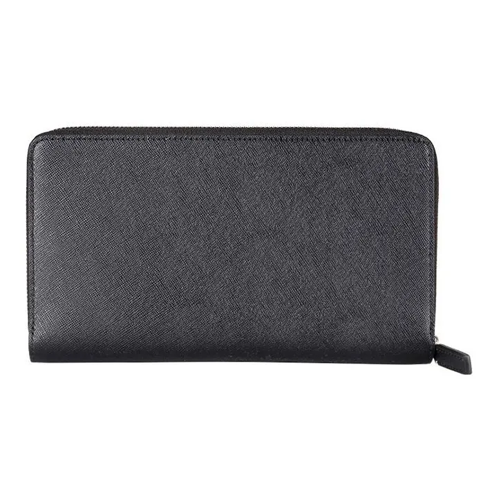 MONTBLANC Cow Leather Long Clutch Wallet Regular Men's Black-1