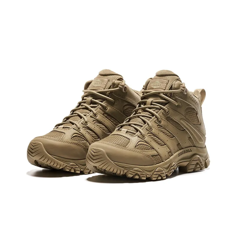 MERRELL MOAB 3 Tactical Mid WP Slip Resistant Waterproof And Breathable Mid Top Outdoor Shoes Men's Brown-2