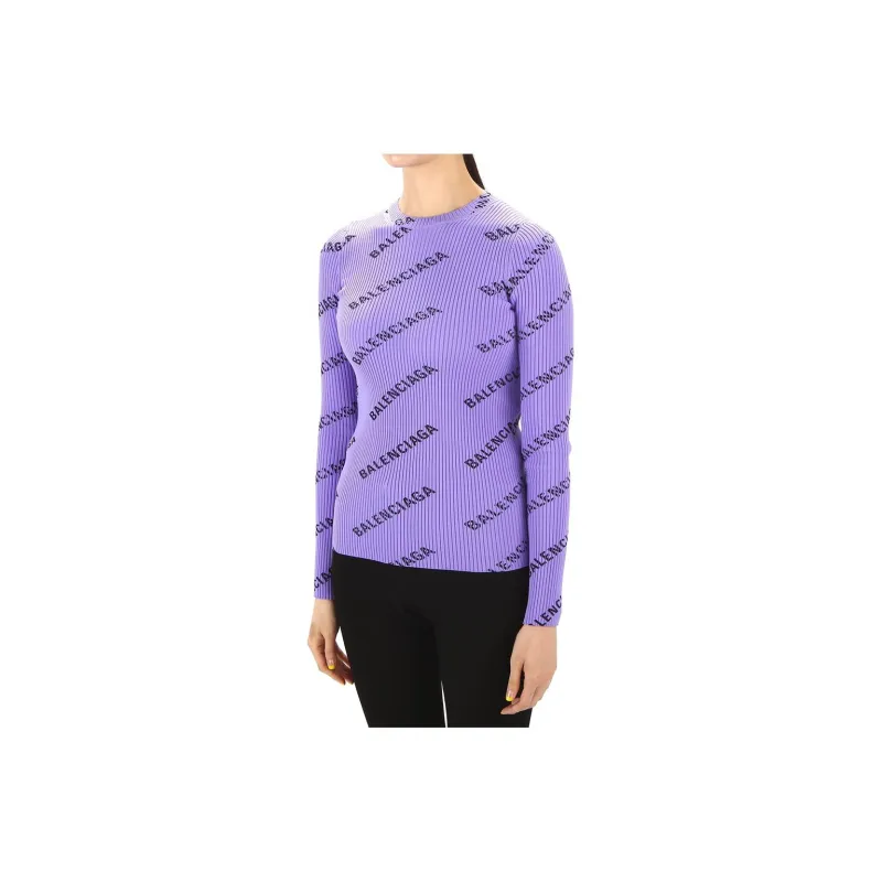 Balenciaga T Shirts Women's Purple-1