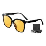 Black Frame with Orange Lens