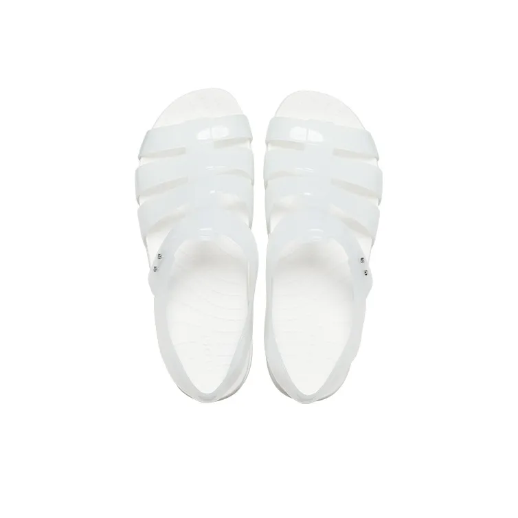 Crocs Splash Glossy Fisherman Sandal 'White' Women's-3