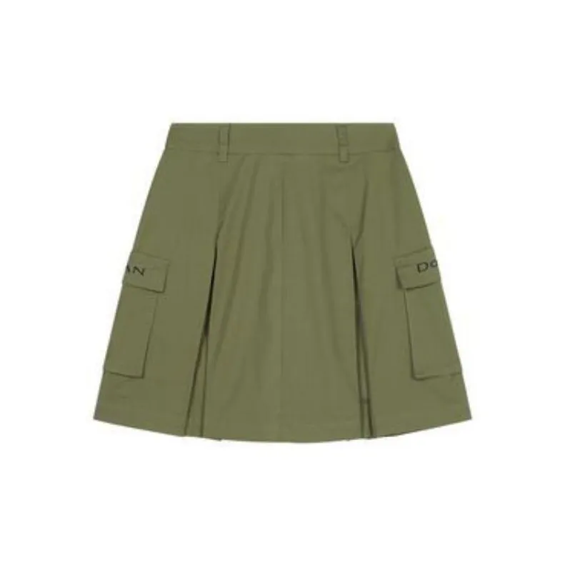 DKNY Casual Short Skirts Women's Olive Green-1