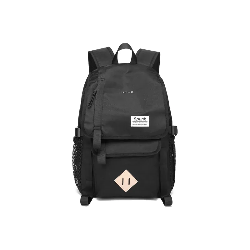 NOMK Oxford Cloth Canvas Travel Bag Handbag Laptop Bag Backpack Regular Unisex Black-0