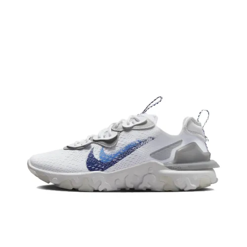 Nike React Vision White Double Blue Swoosh