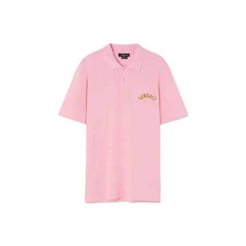 VERSACE Polo Shirts Men Pink