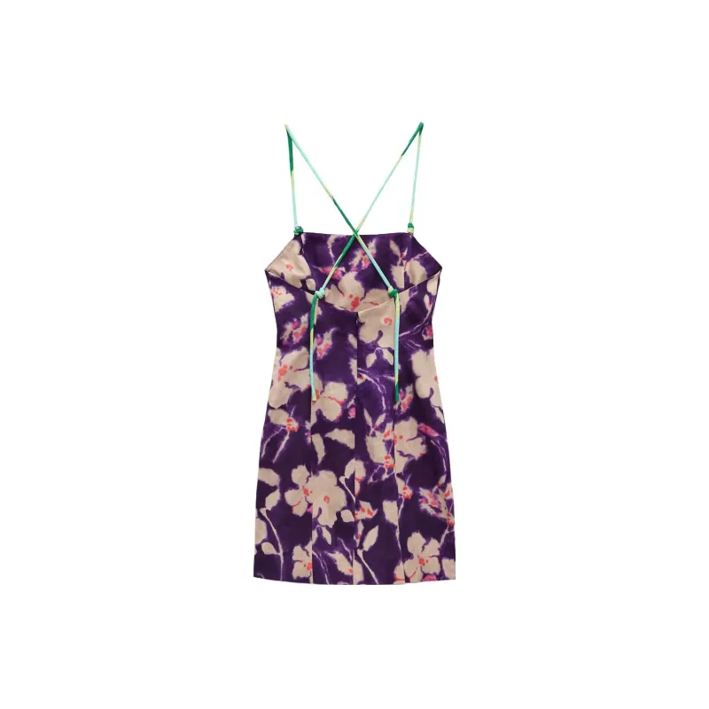 ZARA Slip Dresses Women's Dark Purple-1