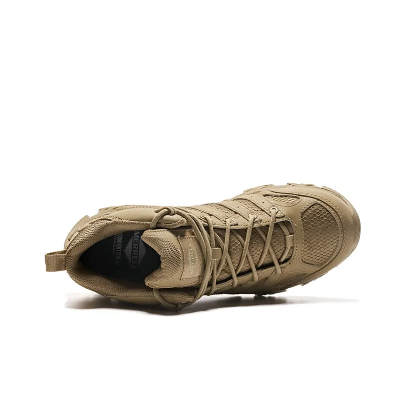 MERRELL MOAB 3 Tactical Mid WP Slip Resistant Waterproof And Breathable Mid Top Outdoor Shoes Men's Brown-3