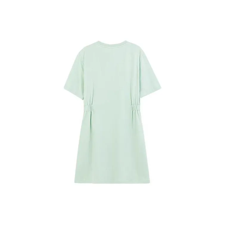 B.Duck Short Sleeved Dresses Women's Light Green-1