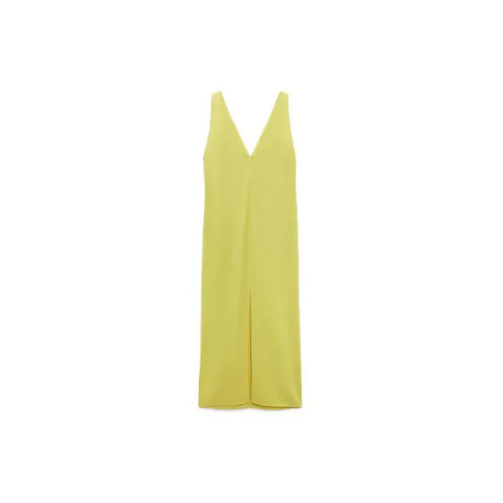 ZARA Sleeveless Dresses Women's Bright Yellow-1