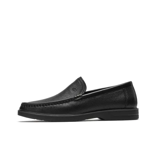 HARSON Dress Shoes Men Low Top Black