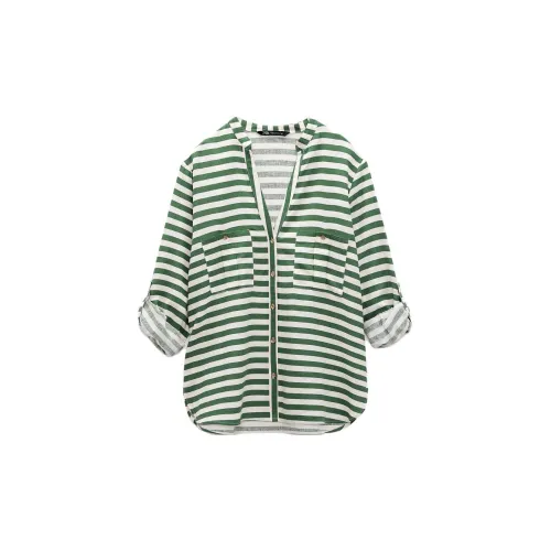 ZARA Shirts Women's Green