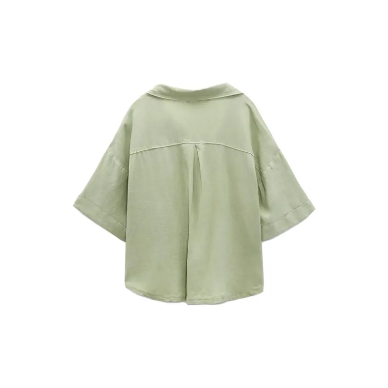 ZARA Shirts Women's Light Khaki-1