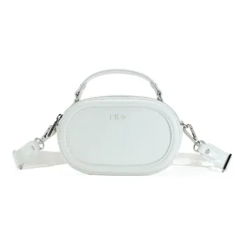 FILA Plain Weave PU Handbag, Crossbody Bag, Crossbody Bag Small Size Women's White