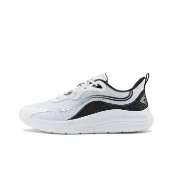 PEAK Anti Slip And Wear Resistant Breathable Low Top Sports Casual Shoes Men's White Black