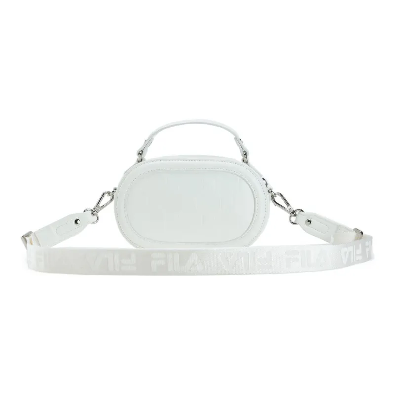 FILA Plain Weave PU Handbag, Crossbody Bag, Crossbody Bag Small Size Women's White-2