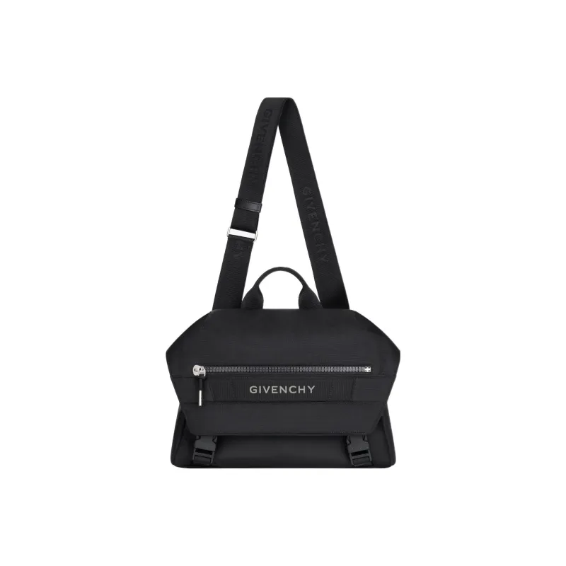 Givenchy Nylon Messenger Bag, Shoulder Bag, Crossbody Bag Men's Black-0