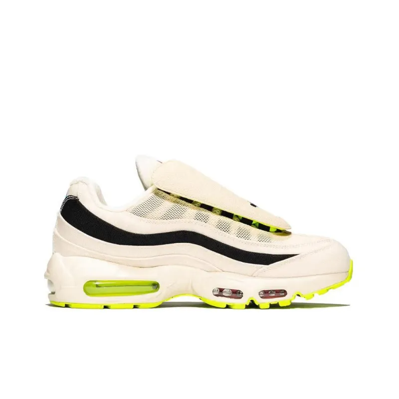 Nike Air Max 95 Anti Slip And Wear Resistant Breathable Low Top Sports Casual Shoes Men's White Black-1