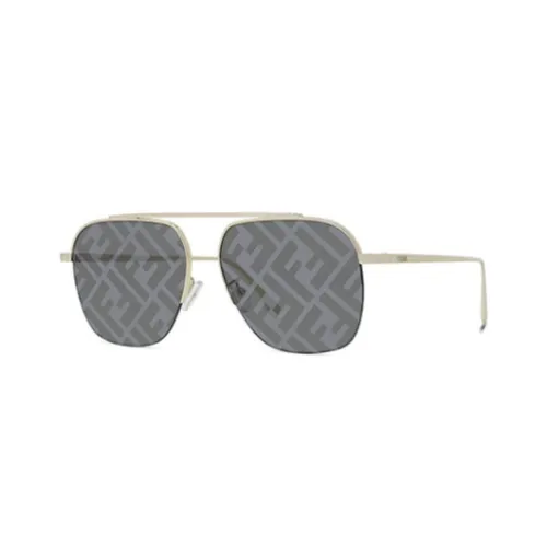 FENDI Sunglasses Unisex Gold