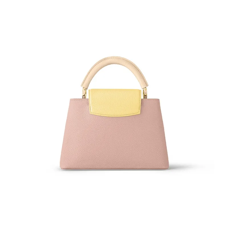 LOUIS VUITTON Capucines Cow Leather Shoulder Bag, Crossbody Bag, Handbag Trumpets Women's Pink-2