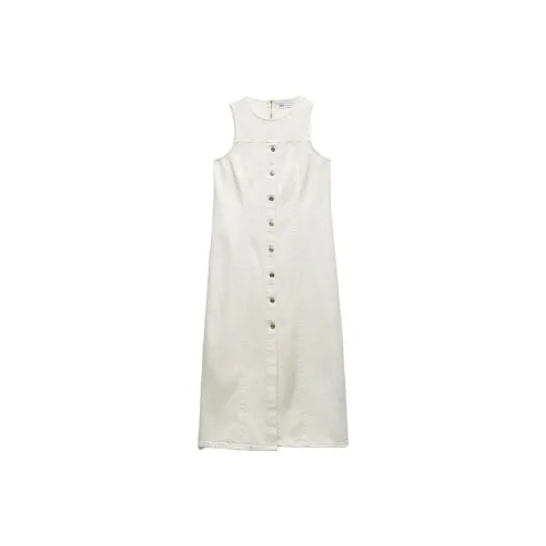 ZARA Sleeveless Dresses Women's White