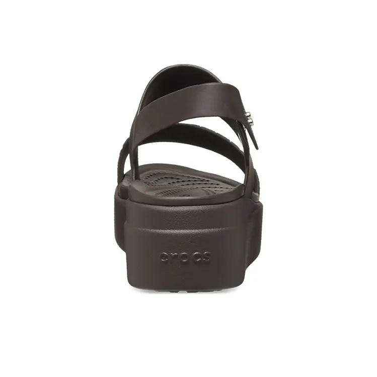 Crocs Brooklyn Croco Low Espresso Sandal 'Brown' Women's-4