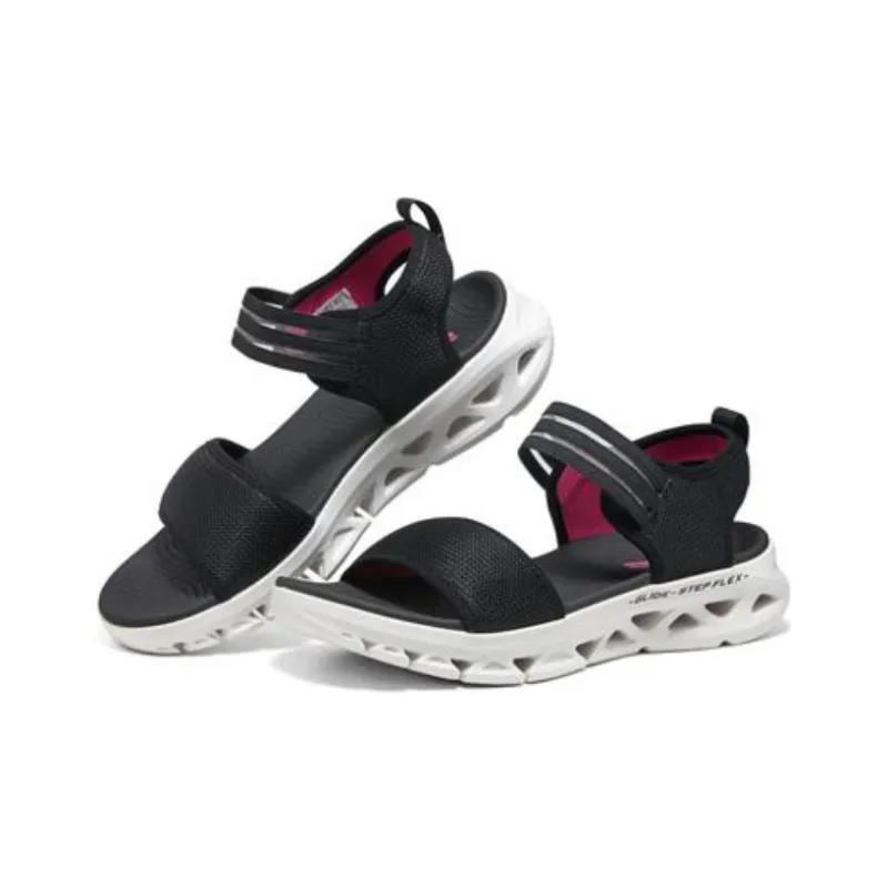 Skechers Go Glide Step Flex Sandal 'Black White' Women's-2