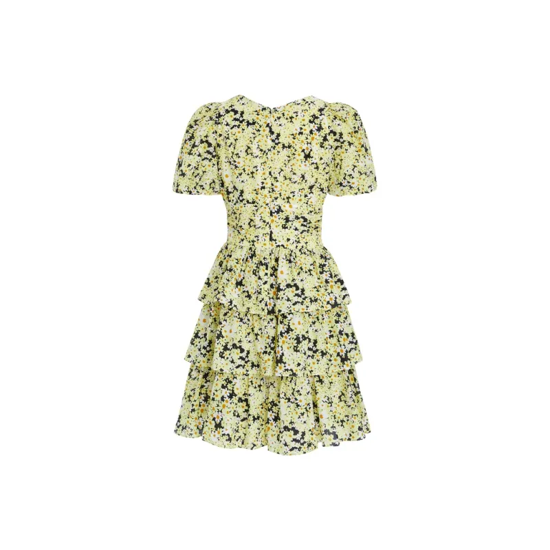 MOCO Dress Women's Black With Mixed Print-1