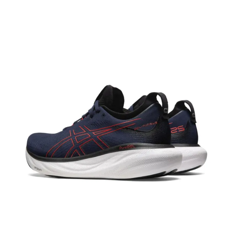 Asics Gel Nimbus 25 Wide 'Midnight Electric Red'-3