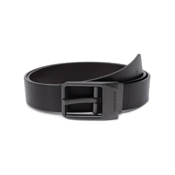 CALVIN KLEIN Cow Leather Belts Men's Black Width 3.5cm